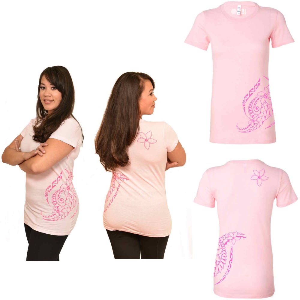 Triple Plumeria Hawaiian Tattoo Design T Shirt